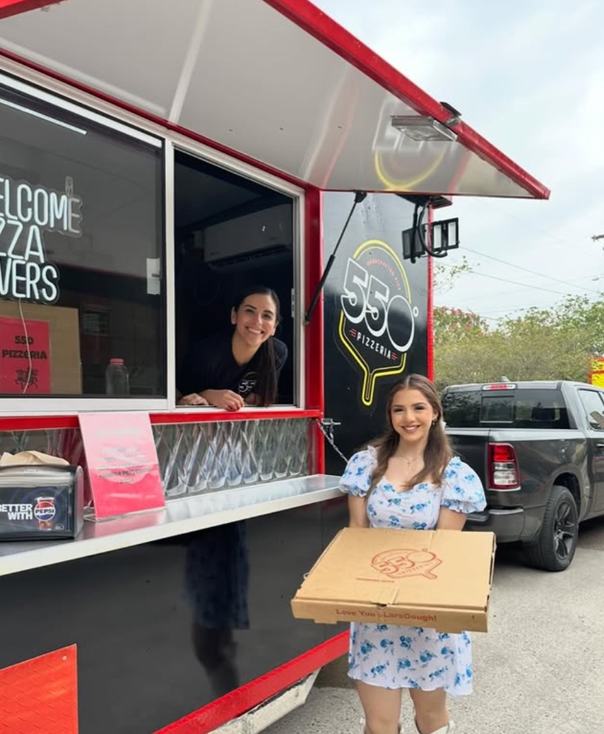 The 550 Pizzeria food truck serving up pies